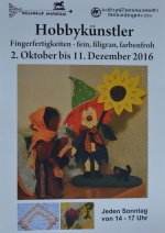 Bild: Hobbykünstlerausstellung  „Fingerfertigkeiten – fein, filigran und farbenfroh“